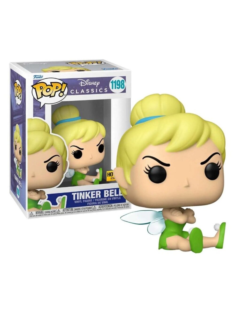 Funko Pop Disney Classics Tinker Bell #1198 Vinyl Figure Hot Topic Exclusive